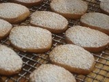 Ginger Shortbread Cookies - with crystallized ginger