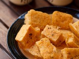Pan fried tofu with peanut sauce- By Dassana of Veg Recipes of India