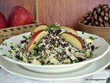 Festive cabbage quinoa apple salad
