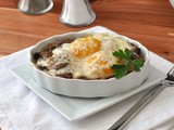 Baked Eggs with Mushrooms and Parmesan
