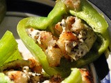 Grilled Bell Peppers Stuffed with Mozzarella