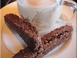 Black Cherry Brownie Biscotti