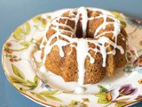 Bourbon Pumpkin Spice Cake with Cream Cheese Frosting