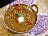 Dhaba style dal (Smoky whole green lentils)