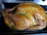 Roast Turkey with Rosemary, Garlic, and Lemon infused olive oil