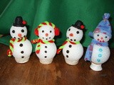 Snowmen with Paper Mache Clay – Weekend project
