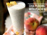 Healthy Breakfast | Chia Pudding with Peaches