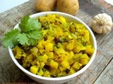 Aloo Methi Subzi | Potato Fenugreek Leaves Curry
