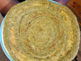 Pesarattu/ Moong Dal (CheruPayar) Dosa/ Green Gram Crêpe