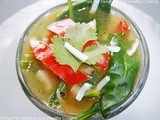 Spinach Pepper And Coconut Clear Soup