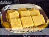 Microwave Mysore Pak Recipe| Easy Diwali Sweets For Beginners