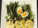 Insalata tiepida di asparagi, uova e patate