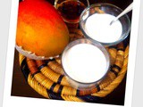 Mango lassi and maple syrup