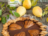 Crostata di farro con cioccolato al cardamomo e pere | Spelt tart with pears and cardamom chocolate