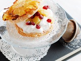Millefoglie di ananas e cocco | Pineapple and coconut millefeuille