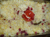 Pomegranate kesar rice