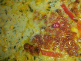 Sweet corn and bell pepper augratin