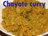Chayote squash curry i Seemebadne kai palya