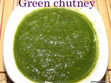 Green chutney i Green chutney recipe for chaat and sandwich spread