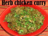 Herb chicken curry recipe
