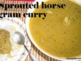 Molake hurlikalu saaru recipe i Sprouted horse gram curry