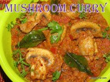 Mushroom curry recipe