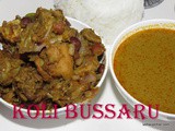 Traditional Nati koli Bussaru with chickpea recipe