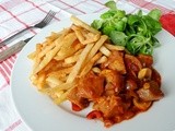 Summery Seitan Stew to accompany your Belgian Fries