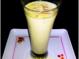Almond Saffron Milk Recipe,Kesar Badam Milk Recipe,How to make ake Kesar Badam Milk,How to make Almond Saffron Milk