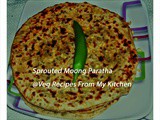 Spicy Sprouted Moong Paratha