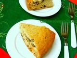 Banana Walnut Cake (No oil / butter / Egg, using heavy cream)