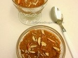 Bread chocolate Pudding / Halwa