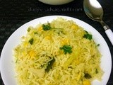 Cabbage-corn Pulao
