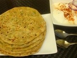 Cheese and Spring Onion Stuffed Paratha