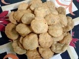 Mathri (Whole wheat flaky biscuit)