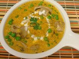 Mutter Mushroom Curry / Greenpeas-mushroom curry