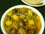 Panchmel / Misale ki Subzi (Five Vegetables Curry)
