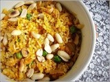 Carrot crunchy rice