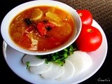 Mullangi sambar/Radish lentil soup
