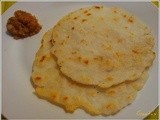 Rice flour Roti / Biyyapu rotti