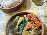 Avial(aviyal) recipe | vegetables in yoghurt- step by step