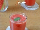 Fresh watermelon juice - summer drink recipes