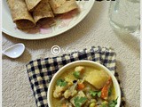 Mixed vegetable kurma(vegetables in coconut curry)