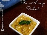 Raw mango pachadi | mangai pachadi