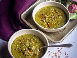 Asparagus Broccoli Pea Soup | Instant Pot Vegan Asparagus Soup