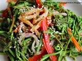 Midin Salad with Smoked Shrimps-mff Sarawak #2