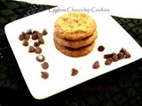 Eggless Choco Chip Cookies - With Stepwise   Pictures - Eggless Chocolate Chip Cookies