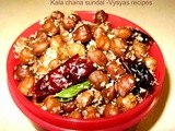 Kala Chana Guggillu  - Navarathri Sundal Recipes-  Black Chickpeas Sundal