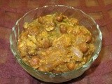 Spicy Black Chick Peas Korma - Kadalai Curry - Kommu Senagalu Kurma - Kala channa Korma