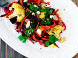 Raw root salad with tahini dressing - Ωμοφαγική σαλάτα με ρίζες και dressing ταχινι